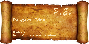 Pangert Edna névjegykártya